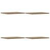 Panneau de bibliothèque 4 pcs chêne artisanal 40x30x1,5 cm 532446532446