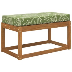 Coussin de Siège d'Extérieur Feuilles Vertes 80 x 40 x 8 cm 532451532451