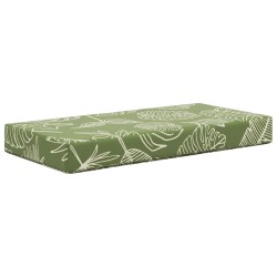 Coussin de Siège d'Extérieur Feuilles Vertes 80 x 40 x 8 cm 532451532451