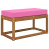 Coussin d’assise Rose 80 x 40 x 8 cm 100 % polyester 532453532453