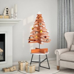 Arbre de Noël en bois pour décoration 100 cm bois de pin massif 532457532457