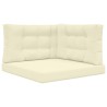 Coussin de canapé d'extérieur 3 pcs Crème Polyester 532458532458