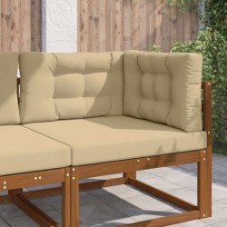 Coussin de canapé d'extérieur 3 pcs Beige Polyester 532459532459