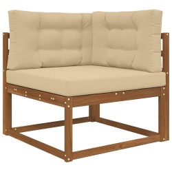 Coussin de canapé d'extérieur 3 pcs Beige Polyester 532459532459
