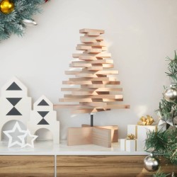 Arbre de Noël en bois pour décoration 60 cm bois massif de pin 532461532461