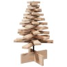 Arbre de Noël en bois pour décoration 60 cm bois massif de pin 532461532461
