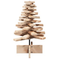 Arbre de Noël en bois pour décoration 60 cm bois massif de pin 532461532461