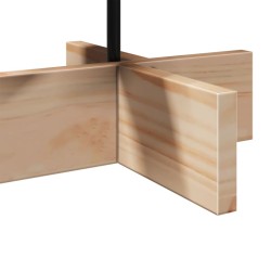 Arbre de Noël en bois pour décoration 60 cm bois massif de pin 532461532461