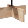 Arbre de Noël en bois pour décoration 60 cm bois massif de pin 532461532461