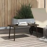 Table basse de jardin rectangulaire marron 40x40x37 cm rotin 532462532462