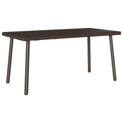 Table basse de jardin rectangulaire marron 40x40x37 cm rotin 532462532462