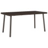 Table basse de jardin rectangulaire marron 40x40x37 cm rotin 532462532462