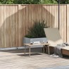 Table basse de jardin rectangulaire beige 80x40x37 cm rotin 532465532465