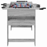 Table de Foosball Gris Sonoma 125 x 60,5 x 80 cm 532473532473