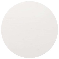 Dessus de table rond blanc Ø80x3 cm bois de pin massif 532478532478