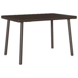 Table basse de jardin rectangulaire marron 60x40x37 cm rotin 532480532480