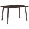 Table basse de jardin rectangulaire marron 60x40x37 cm rotin 532480532480