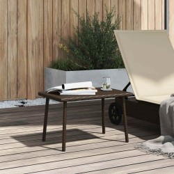 Table basse de jardin rectangulaire marron 60x40x37 cm rotin 532480532480