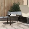 Table basse de jardin rectangulaire marron 60x40x37 cm rotin 532480532480