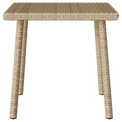 Table basse de jardin rectangulaire beige 40x40x37 cm rotin 532481532481
