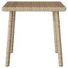 Table basse de jardin rectangulaire beige 40x40x37 cm rotin 532481532481