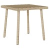 Table basse de jardin rectangulaire beige 40x40x37 cm rotin 532481532481