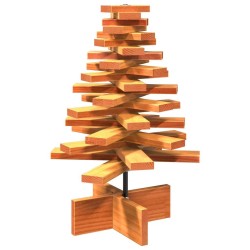 Arbre de Noël en bois pour décoration 60 cm bois de pin massif 532482532482