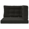 Coussin de canapé d'extérieur 3 pcs Noir Polyester 532483532483