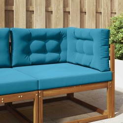 Coussin de canapé d'extérieur 3 pcs Bleu royal Polyester 532484532484