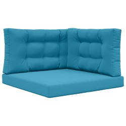 Coussin de canapé d'extérieur 3 pcs Bleu royal Polyester 532484532484