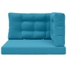 Coussin de canapé d'extérieur 3 pcs Bleu royal Polyester 532484532484