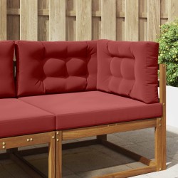 Coussin de canapé d'extérieur 3 pcs Bordeaux Polyester 532485532485