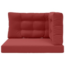 Coussin de canapé d'extérieur 3 pcs Bordeaux Polyester 532485532485