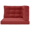 Coussin de canapé d'extérieur 3 pcs Bordeaux Polyester 532485532485