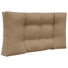 Coussin de canapé d'extérieur 3 pcs Taupe Polyester 532486532486