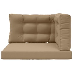 Coussin de canapé d'extérieur 3 pcs Taupe Polyester 532486532486