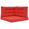 Coussin de canapé d'extérieur 3 pcs Rouge Polyester 532487532487
