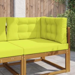 Coussin de canapé d'extérieur 3 pcs Vert Polyester 532490532490