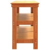 Établi avec étagère Brun cire 181,5 x 50 x 80 cm Pin massif 532491532491