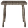 Table basse de jardin rectangulaire gris 40x40x37 cm rotin 532493532493