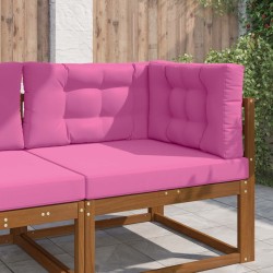 Coussin de canapé d'extérieur 3 pcs Rose Polyester 532494532494