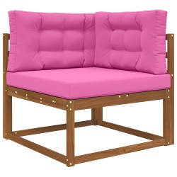 Coussin de canapé d'extérieur 3 pcs Rose Polyester 532494532494