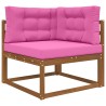 Coussin de canapé d'extérieur 3 pcs Rose Polyester 532494532494