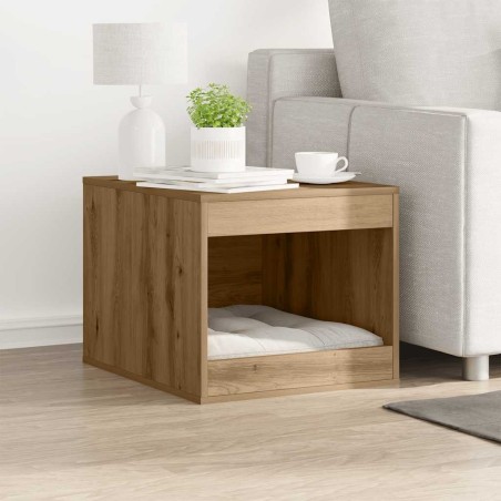 Meuble de bac à litière pour chat chêne artisanal 47x59x42 cm 532496532496