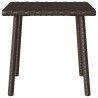 Table basse de jardin rectangulaire marron 40x40x37 cm rotin 532499532499