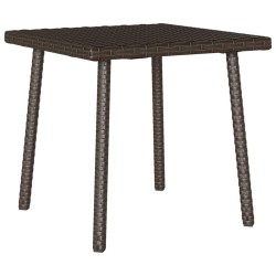 Table basse de jardin rectangulaire marron 40x40x37 cm rotin 532499532499