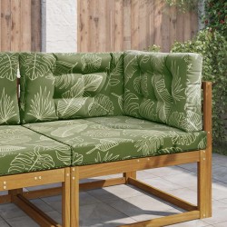 Coussin de canapé d'extérieur 3 pcs Modèle feuille Polyester 532501532501