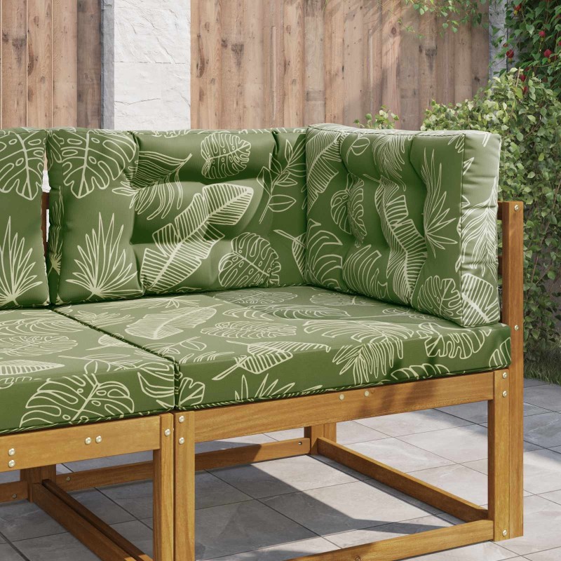 Coussin de canapé d'extérieur 3 pcs Modèle feuille Polyester 532501532501