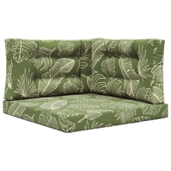 Coussin de canapé d'extérieur 3 pcs Modèle feuille Polyester 532501532501