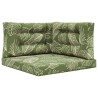 Coussin de canapé d'extérieur 3 pcs Modèle feuille Polyester 532501532501